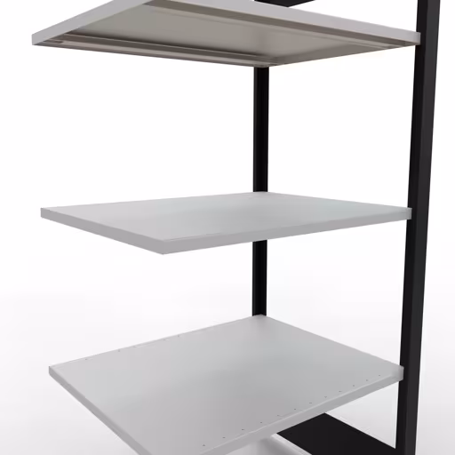 Figura n. 7 dell'articolo scaffale componibile, scaffale per ufficio, sistema a innesto MULTIplus150, 1800 x 750 x 600 mm, 5 ripiani, nero/grigio chiaro del gruppo di prodotti scaffali per ufficio della marca Schulte Lagertechnik