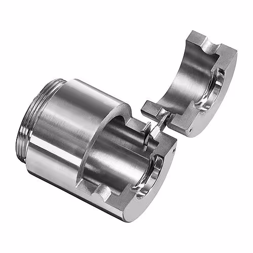 Mâchoire de serrage DN25 pour outil à percussion, pour sertir les extrémités de tuyaux ondulés en acier inoxydable solaire de FigoFix Mâchoire de serrage pour outil à percussion, pour brider les extrémités de tubes solaires ondulés en acier inoxydable, de tubes ondulés en acier inoxydable, réf. FP-WKL-25