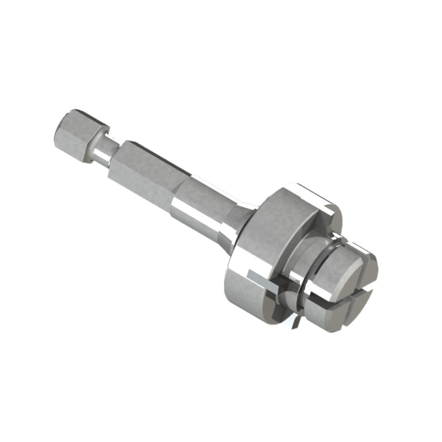 Ortwein Tête de fraisage originale 1/2" à queue hexagonale + collecteur de copeaux