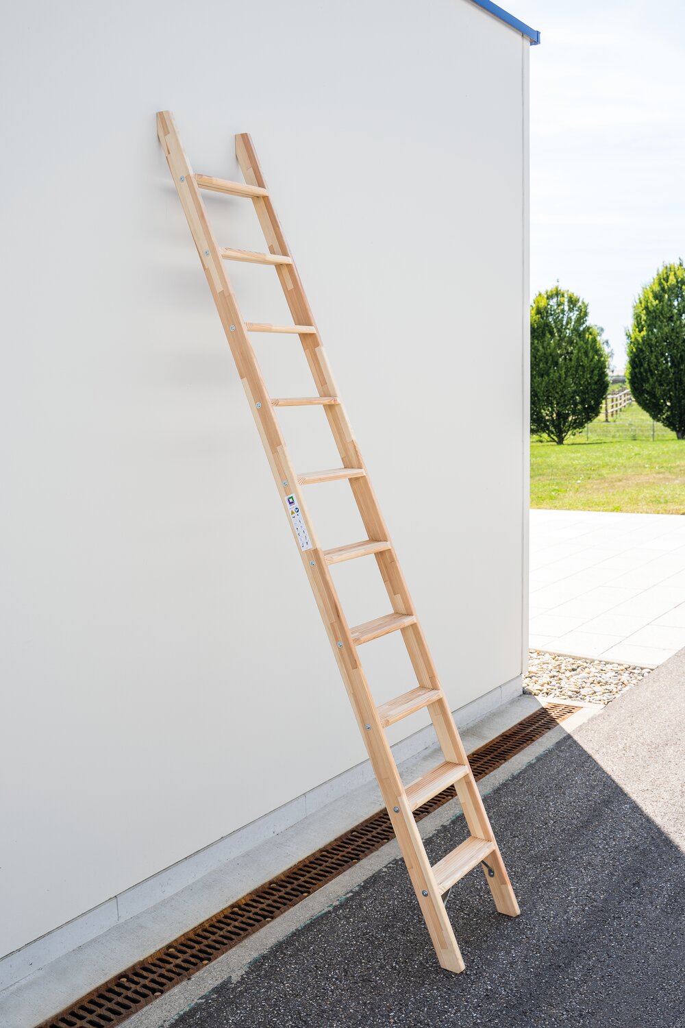 Milieubild 3811625 Scaletta in legno Munk senza traversa 6 gradini