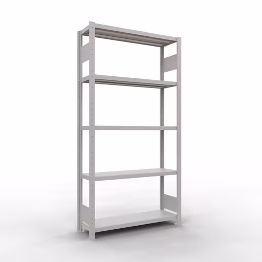 Figura n. 15 dell'articolo scaffale base, sistema a innesto per scaffale MULTIplus330, 2000 x 1000 x 300 mm (AxLxP), 5 ripiani, barre longitudinali, RAL 7035 grigio chiaro del gruppo di prodotti sistema a innesto della marca Schulte Lagertechnik