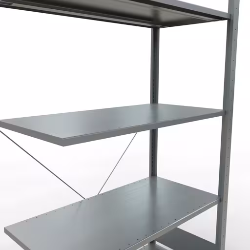 Figure n° 12 de l'article étagère complémentaire, étagère à étagères, système enfichable MULTIplus150, 2000 x 1000 x 500 mm, 5 étagères, galvanisé du groupe de produits système enfichable de la marque Schulte Lagertechnik