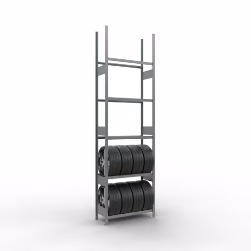 Image du produit n°12 de l'article Etagère Basic, étagère roues/pneus, 3500 x 1000 x 400 mm, galvanisée, 5 niveaux de rangement avec une charge de compartiment de 150 kg par niveau Figure n° 12 de l'article Rayonnage de base, rayonnage pour roues/pneus, 3500 x 1000 x 400 mm, galvanisé, 5 niveaux de stockage avec une charge de compartiment de 150 kg par niveau du groupe de produits des rayonnages à étagères de Schulte Lagertechnik