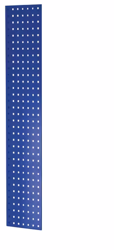 Panneau latéral perforé, 90 x 1300 x 300 mm (H x P), bleu gentiane RAL 5010 de Schulte Lagertechnik Panneau latéral perforé, 90 x 1300 x 300 mm (H x P), RAL 5010 bleu gentiane, accessoires, réf. 35672-B