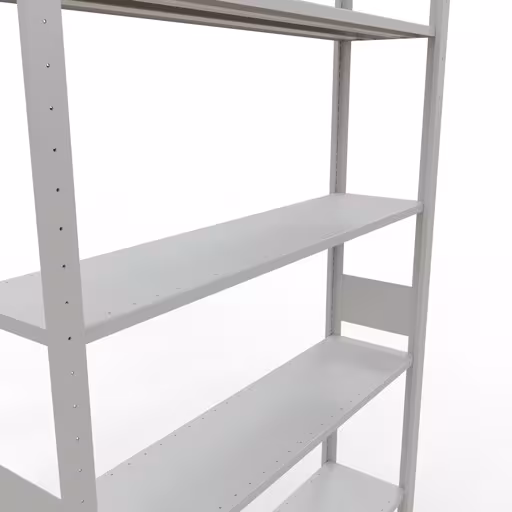 Étagère de base, étagère, système enfichable MULTIplus150, 3000 x 1300 x 300 mm, 7 étagères, gris clair RAL 7035 de Schulte Lagertechnik avec le réf. 32632-130-LR