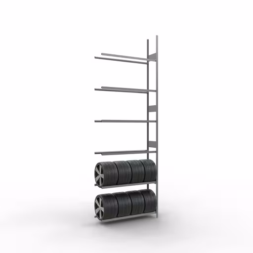 Immagine del prodotto n. 11 dell'articolo Scaffale aggiuntivo, portaruote/pneumatici, 4500 x 1500 x 400 mm, zincato, 6 livelli di stoccaggio con carico dello scomparto di 150 kg per livello Figura n. 11 dell'articolo scaffale aggiuntivo, portaruote/pneumatico, 4500 x 1500 x 400 mm, zincato, 6 livelli di stoccaggio con carico dello scomparto di 150 kg per livello dal gruppo di prodotti degli scaffali a ripiani della marca Schulte Lagertechnik