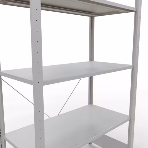 Figura n. 12 dell'articolo scaffale base, scaffale, sistema a innesto MULTIplus150, 2000 x 1000 x 500 mm (AxLxP), 5 ripiani, traversa, RAL 7035 grigio chiaro del gruppo di prodotti sistema a innesto della marca Schulte Lagertechnik