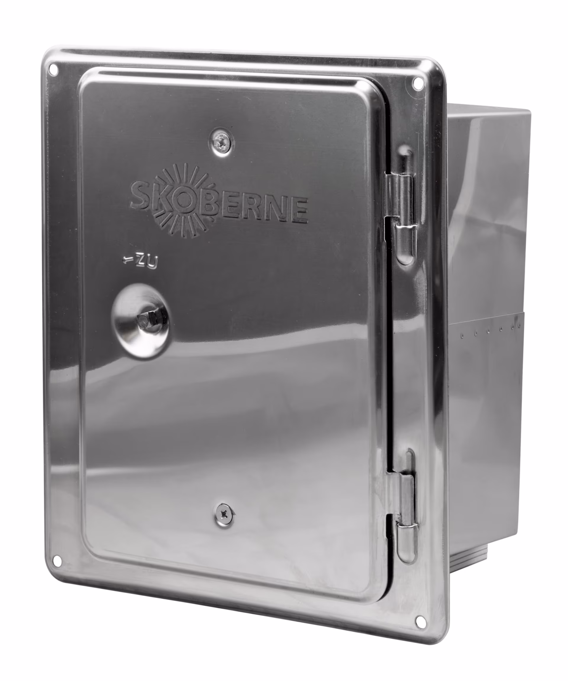Porte d'inspection EW à simple paroi avec douille de taille 4 (200 x 300 mm) de la catégorie des systèmes d'échappement à simple paroi en acier inoxydable avec réf. 670869
