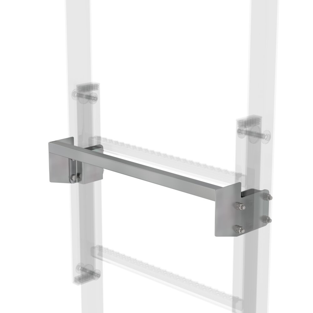 Marchepied de sortie en acier galvanisé Munk, appartenant à la catégorie des accessoires et pièces détachées pour équipements d'accès, référence 063966