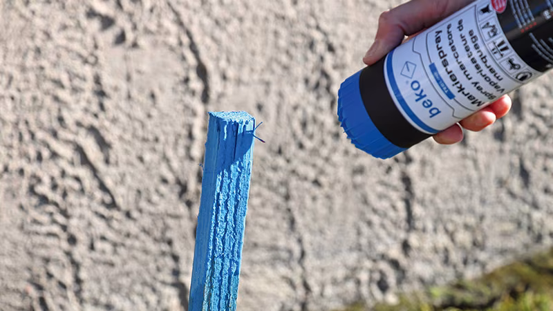 TecLine Spray de marquage 500 ml BLEU LUMIÈRE Finger, Hand, Person, Können, Zinn