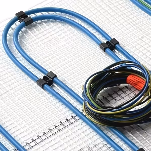 HoWaTech Duo Hybrid Warmwasser Elektro Fußbodenheizung | Set mit Heizmatte und Anschlußteilen Heizfläche 10m² von HoWaTech mit der Artikelnr. 14100100