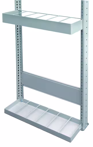 Un'altra vista dell'articolo Portaasta filettata T = 600 mm, RAL 7035 grigio luce Un'altra vista dell'articolo supporto per barra filettata T = 600 mm, RAL 7035 grigio luce della categoria Sistema a innesto