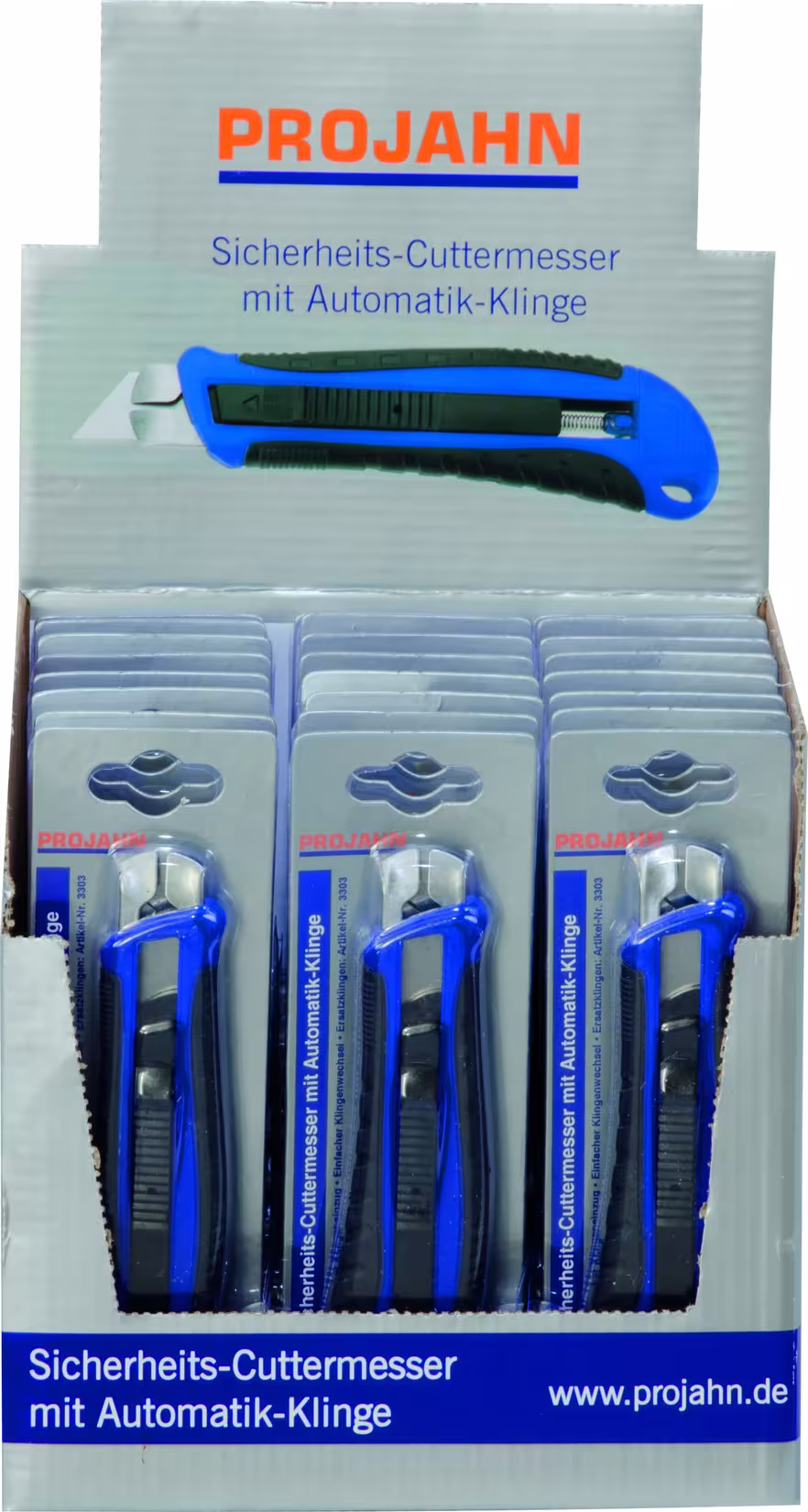 Cutter de sécurité à lame automatique de la marque PROJAHN de la catégorie coupe, nettoyage, grattage