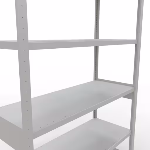 Figure n° 12 de l'article étagère de base, système d'étagères enfichables MULTIplus250, 2500 x 1300 x 500 mm, 6 étagères, gris clair RAL 7035 du groupe de produits système enfichable de Schulte Lagertechnik