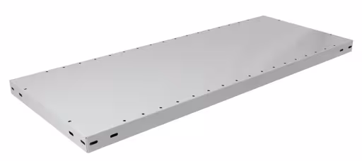 Étagère MULTIplus330, 1000 x 500 mm, gris clair RAL 7035, sans matériel de fixation de Schulte Lagertechnik de la gamme de produits du système enfichable