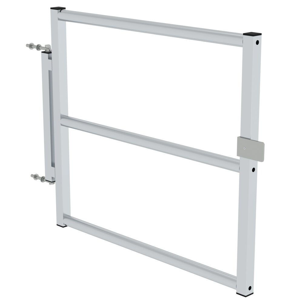 Porte de sécurité Munk pour plate-forme largeur 1050 mm de Günzburger Steigtechnik Portillon de sécurité Munk, catégorie protection antichute, référence 070737