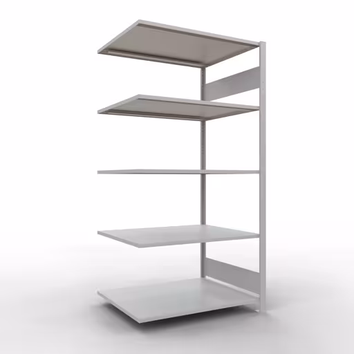Rayonnage supplémentaire, étagère, système enfichable MULTIplus150, 2000 x 1000 x 800 mm, 5 étagères, gris clair RAL 7035 de Schulte Lagertechnik avec le numéro d'article. 32685-LR