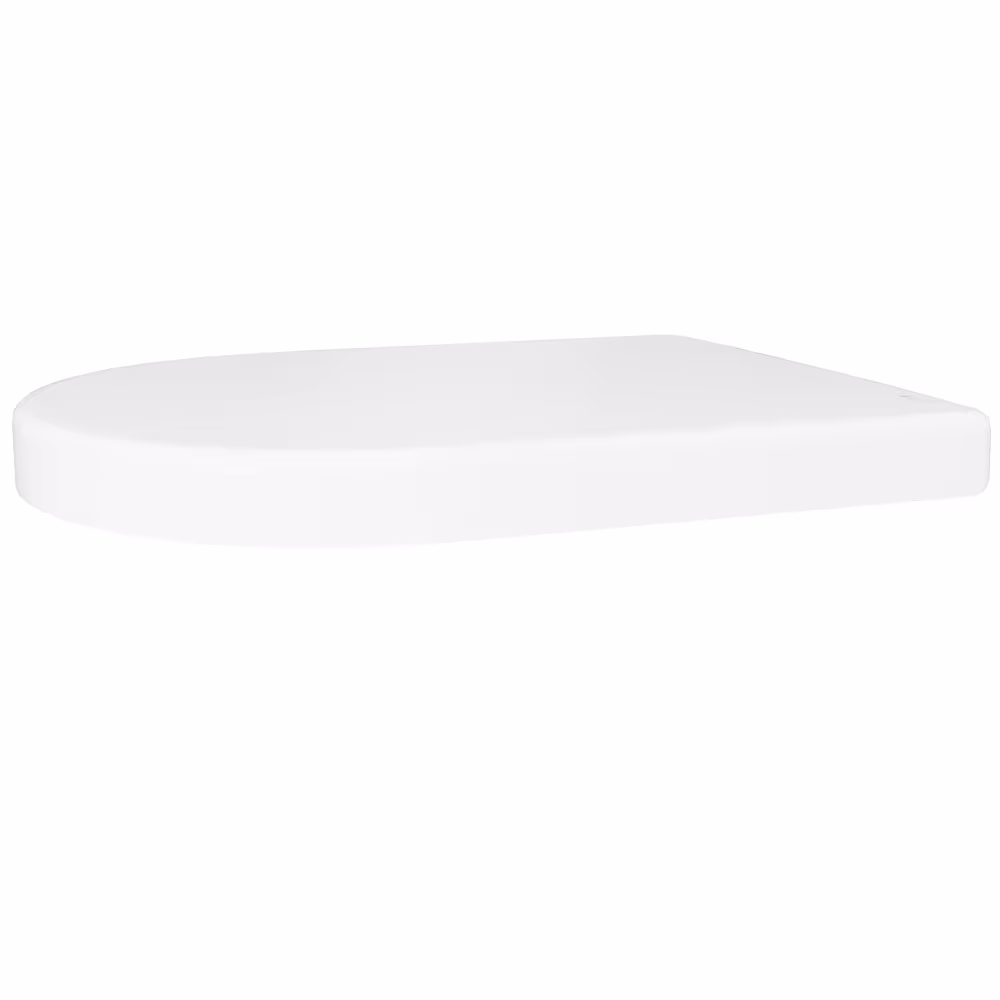 Abattant WC D650 en forme de D blanc avec mécanisme soft-close, inclus pour ME by Starck de LUVETT de la catégorie céramique de salle de bain