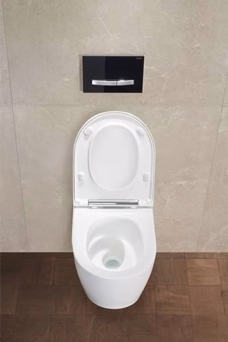 Detailbild 3970807 Geberit ONE Set WC sospeso con sedile WC bianco/cromato lucido, KeraTect