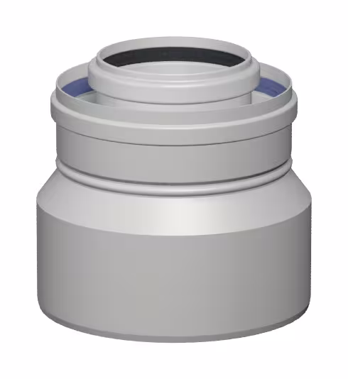 Riduzione CB AZ D 80/125 - 60/100 dalla categoria dei sistemi di scarico in plastica con l'articolo n. 760154