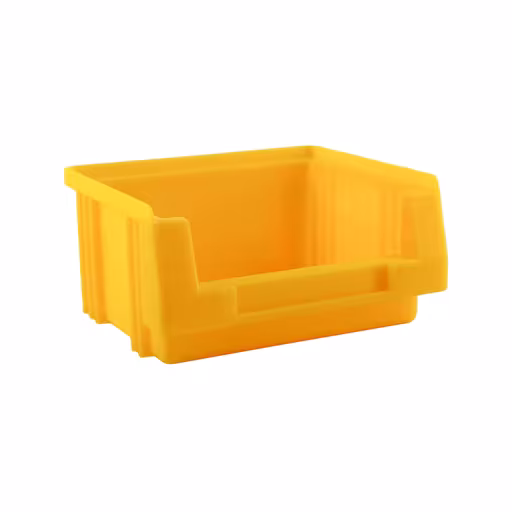 Contenitore aperto, PxLxA 89x102x50 mm, giallo, polipropilene di Schulte Lagertechnik dalla categoria scaffali