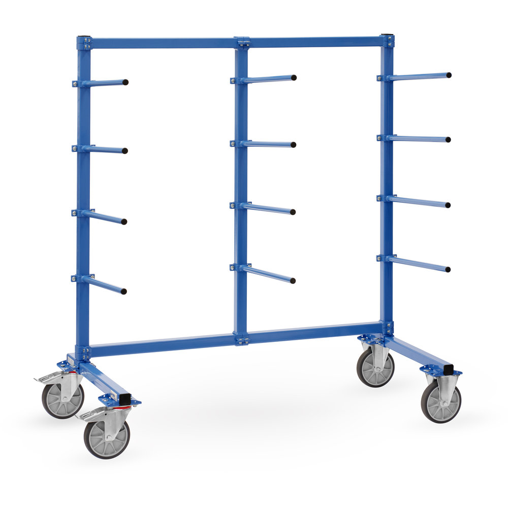 Carrello portabraccio marca Fetra 4619, lunghezza 2000 mm Carrello con braccio di supporto inclinato monolaterale, larghezza 800 mm, della categoria carrelli con numero di parte 4619