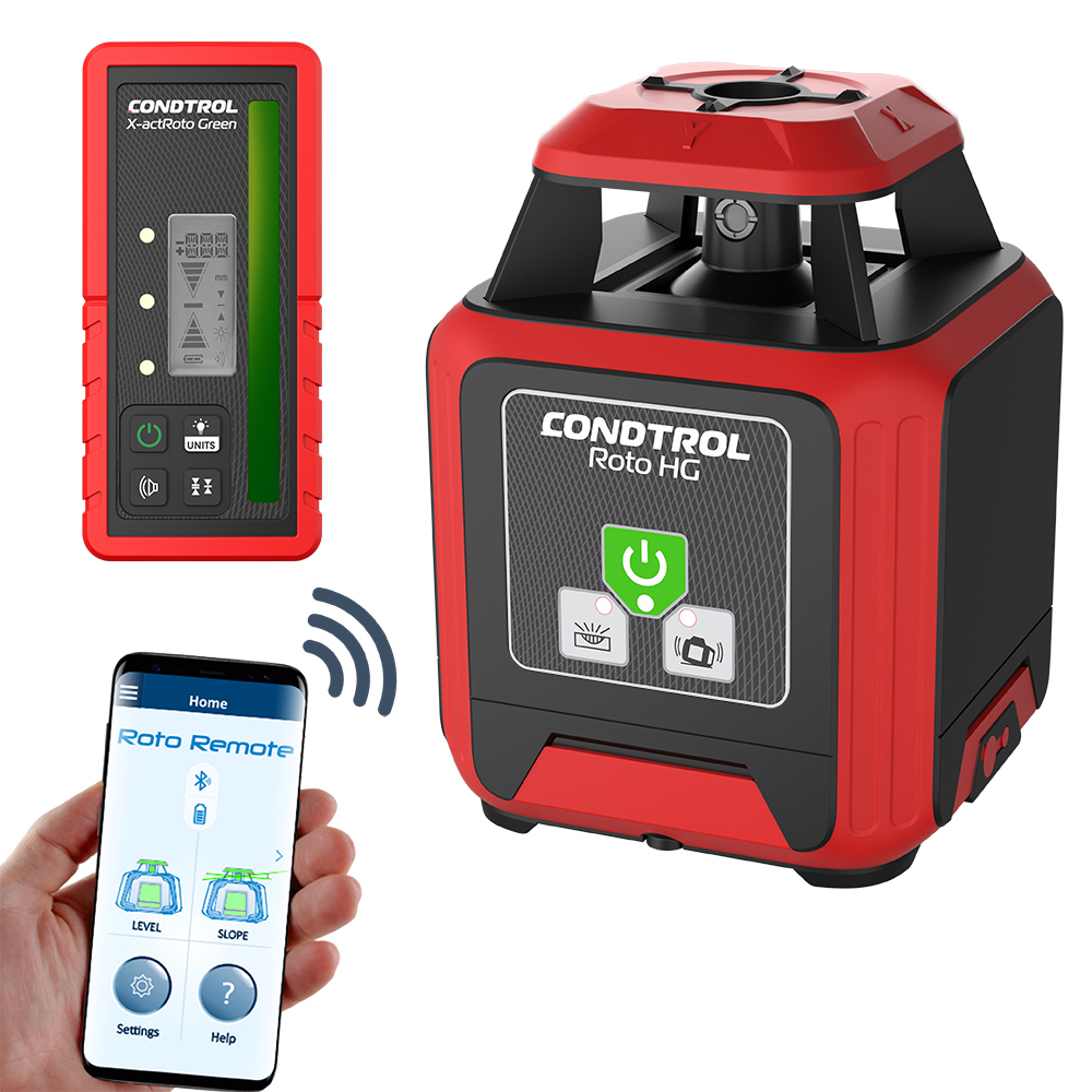 Horizontaler Rotationslaser mit GRÜNEM Laserstrahl Roto HG aus der Kategorie Rotationslaser mit der Teilenummer 7-2-087