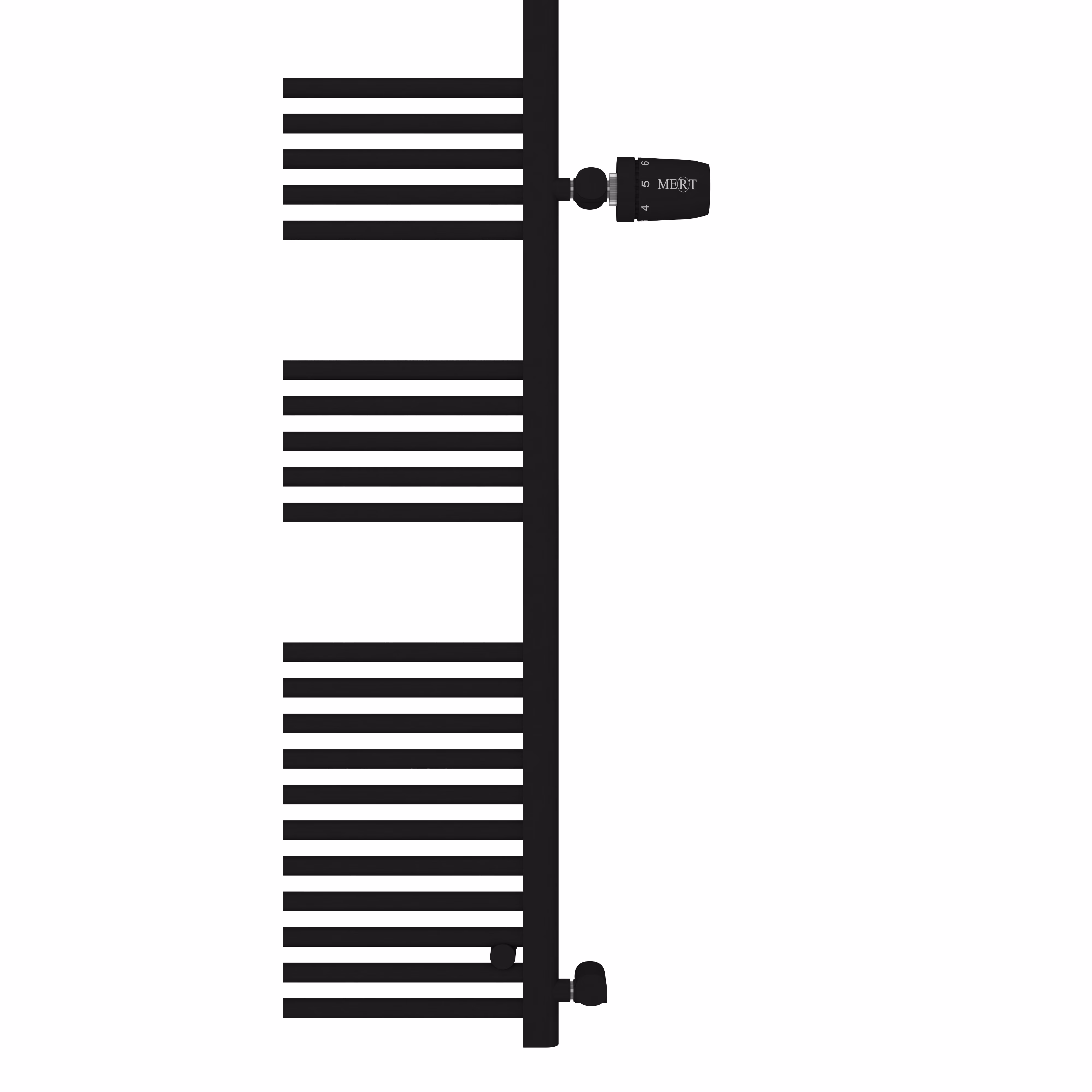 Ohne Text 4841584341462402078 Radiatore di ricambio MERT per bagno, nero, 800x600 mm, attacco laterale 500 mm