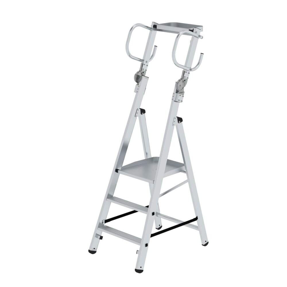 Échelle à plateforme enfichable Munk avec poignées rabattables de Günzburger Steigtechnik Échelle plateforme amovible Munk de la catégorie échelles plateformes, référence 052086