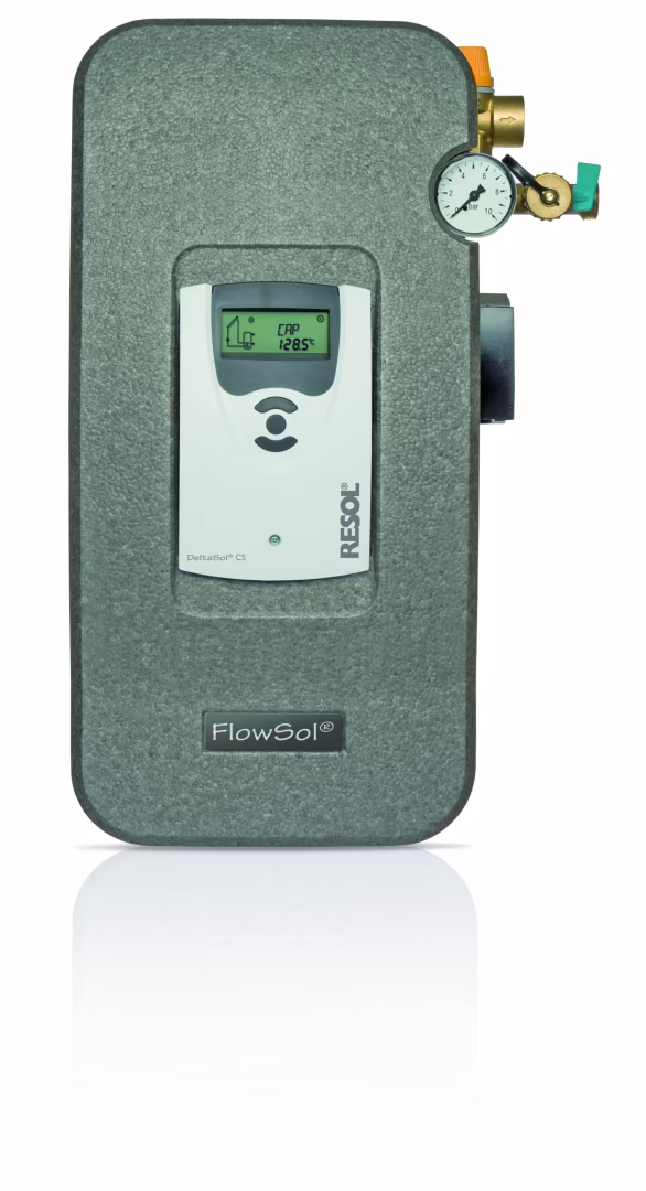 FlowSol(R) B HE - Stazione solare a due filamenti CS/4 della RESOL RESOL FlowSol(R) B HE - stazione solare a due fili, stazione solare a 2 fili, cod. art. 29002820