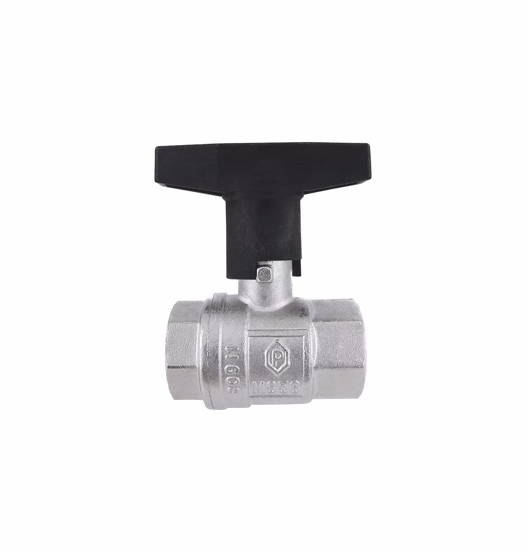 Valvola a sfera per riscaldamento ISO 2" pollici DN 50 PN 25 con maniglia a T e albero lungo per puteus isolante Valvole a sfera ISO con maniglia a T, valvole a sfera e valvole di intercettazione, articolo n. 53406