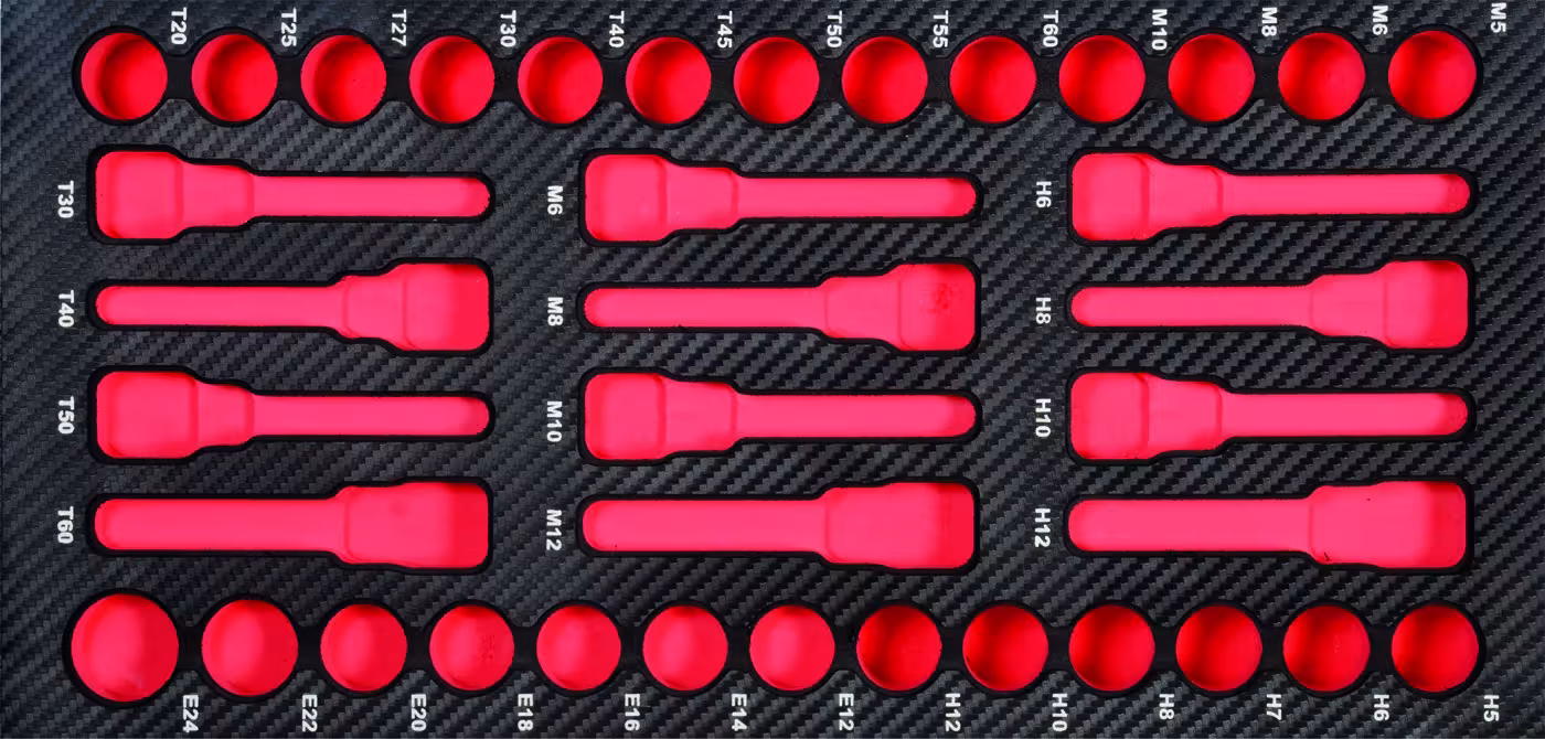ProForm Einlage leer 1/2" 'KFZ' spezial von der Marke PROJAHN Einlage Steckschlüssel-Einsätze KFZ Spezial 12,5 Typ Variante: ProForm Einlage leer 1/2" 'KFZ' spezial aus der Kategorie Steckschlüssel Sätze & Einzelteile mit der Artikelnr. 5999-19E