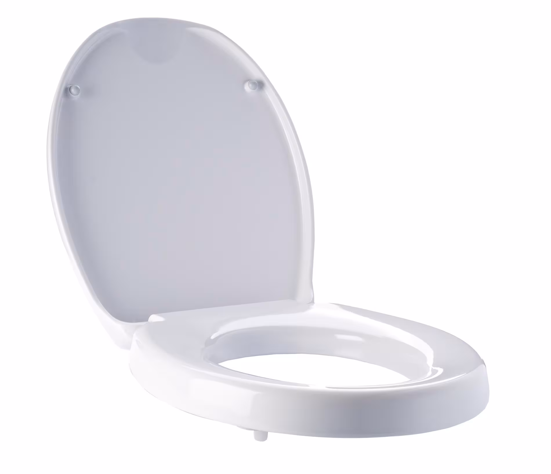 Une autre vue de l'article rehausseur de WC env. 5 cm, blanc, avec fermeture amortie, duroplast de la catégorie équipement salle de bain & sanitaire
