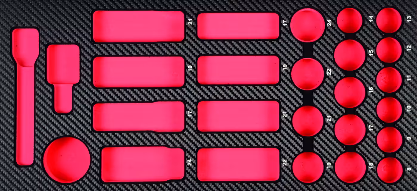 Insert ProForm vide pour douilles à chocs 1/2" de PROJAHN Inserts pour clés à douille à chocs métriques 12,5, jeux de clés à douille et pièces détachées, réf. 5999-15E