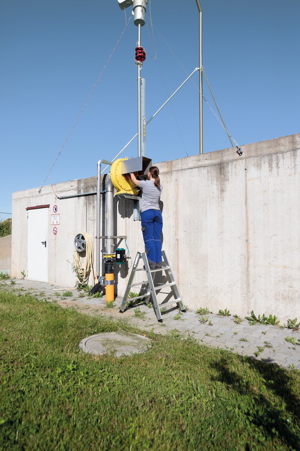 Munk Klapptritt beidseitig begehbar Alu natur 3 Stufen