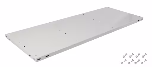 Ripiano aggiuntivo BASIC70 900 x 350, RAL 7035 grigio chiaro, incl. 8 viti + dadi della marca Schulte Lagertechnik della gamma di prodotti per sistemi a vite