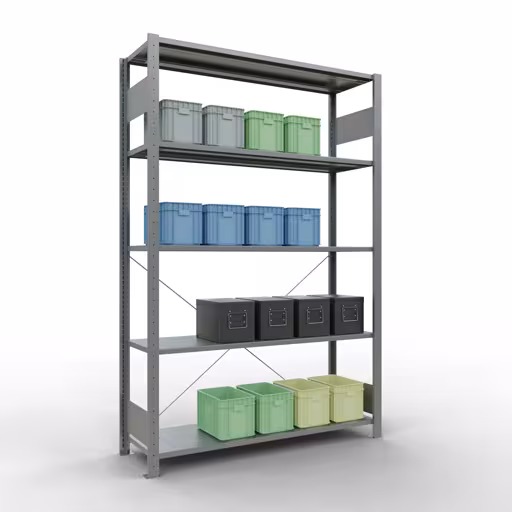 Immagine del prodotto n. 11 dell'articolo sistema a innesto ripiano base 2000x1300x400 mm, tipo 150 kg, zincato dalla gamma di prodotti sistema a innesto della marca Schulte Lagertechnik