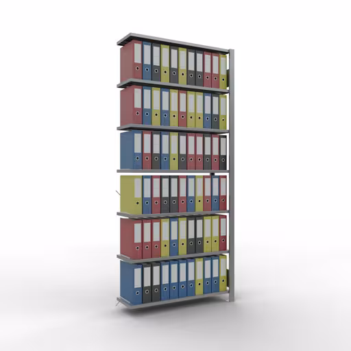 Figura n. 8 dell'articolo scaffali componibili, scaffali per ufficio, sistema a innesto MULTIplus85, 2300 x 1000 x 300 mm, 7 ripiani, zincati, del gruppo di prodotti scaffali per ufficio della marca Schulte Lagertechnik