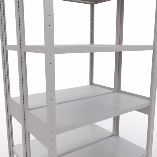 Image du produit n° 14 de l'article étagère de base, étagère double, système enfichable MULTIplus250, 2500 x 1000 x (2x400) mm, 2x6 étagères, RAL 7035 gris clair de la gamme d'étagères pour étagères de la marque Schulte Lagertechnik