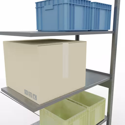 Figure n° 9 de l'article étagère complémentaire, étagère à étagères, système enfichable MULTIplus85, 2500 x 1000 x 500 mm, 6 étagères, galvanisé du groupe de produits système enfichable de la marque Schulte Lagertechnik