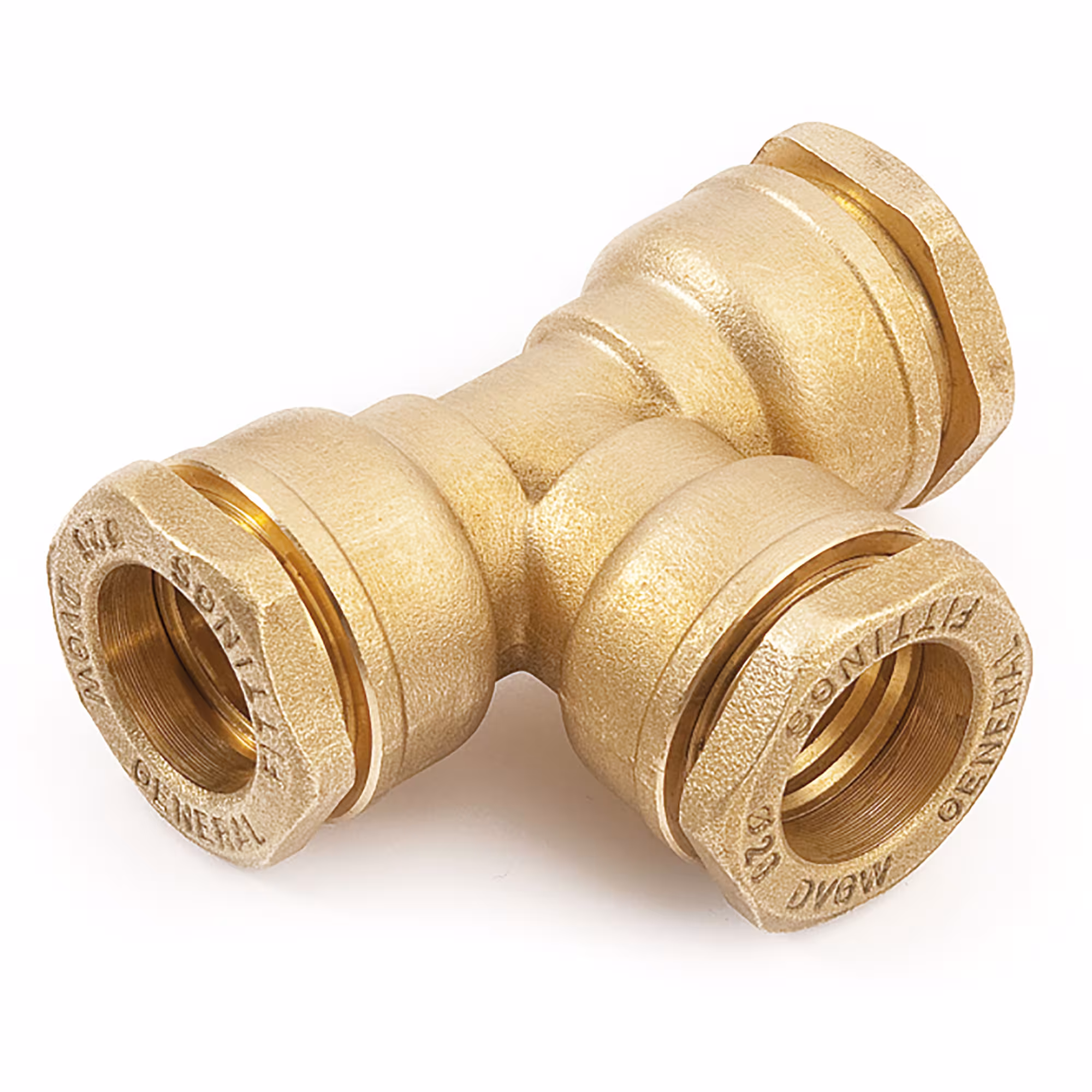 Pezzo a T in PE ottone 50 mm di General Fittings Raccordi a T per tubi in PE, raccordi in ottone per tubi in PE, articolo n. 480010H505050A