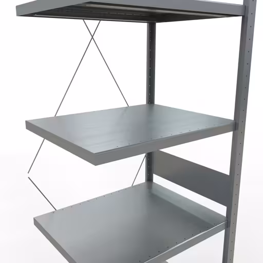 , Étagère MULTIplus250 système enfichable, 3000 x 750 x 600 mm, 7 étagères, galvanisée de Schulte Lagertechnik de la catégorie système enfichable