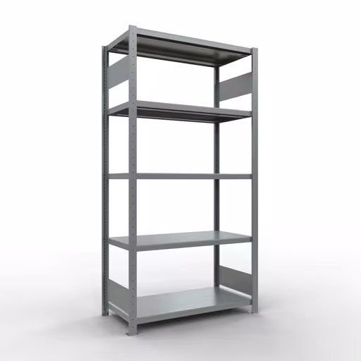 Étagère de base, étagère, système enfichable MULTIplus330, 2000 x 1000 x 500 mm, 5 étagères, galvanisée de Schulte Lagertechnik de la gamme de produits du système enfichable