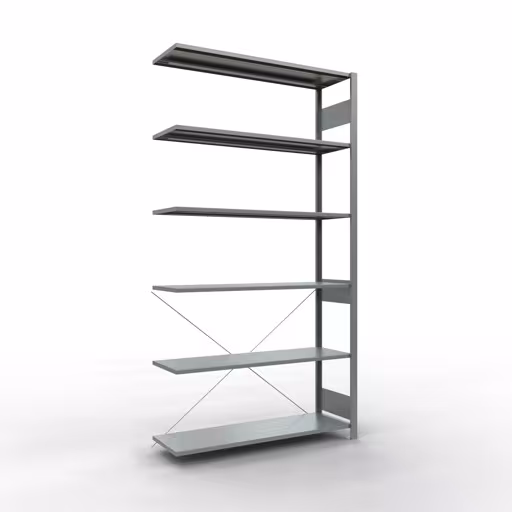 Étagère supplémentaire système enfichable 2500x1300x400 mm, type 150 kg, galvanisée de Schulte Lagertechnik avec le numéro d'article. 12746-130