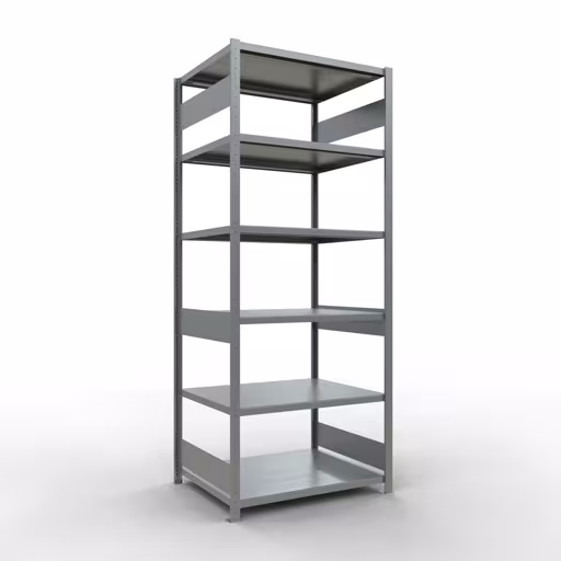 Figure n° 14 de l'article étagère de base, étagère, système enfichable MULTIplus330, 2500 x 1000 x 800 mm, 6 étagères, galvanisées du groupe de produits système enfichable de Schulte Lagertechnik