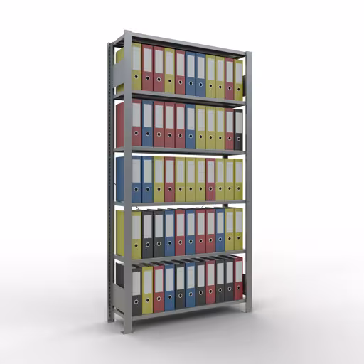 Figure n° 12 de l'article, étagère de bureau, système enfichable MULTIplus85, 2000 x 1000 x 300 mm, 6 étagères, galvanisées, sans barre d'arrêt du groupe de produits étagères de bureau de Schulte Lagertechnik