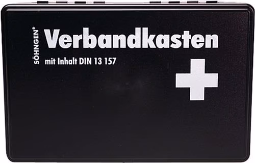 Piccolo kit di pronto soccorso KIEL B260xH160xD80 mm, nero, SÖHNGEN, della categoria Söhngen, codice articolo 4000386010