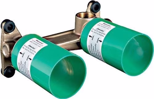 Corps de base Hansgrohe, diamètre nominal 15, pour mitigeur de lavabo encastré 2 trous de la marque Hansgrohe Corps de base Hansgrohe de diamètre nominal 15 pour mitigeur de lavabo encastré à 2 trous, de la catégorie des accessoires de lavabo, référence 6000535934