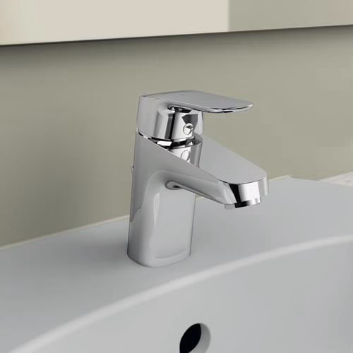 Detailbild 4039417 IS Ceraflex 5 l/min BlueStart miscelatore per lavabo con scarico a ribalta 101 mm proiezione cromo