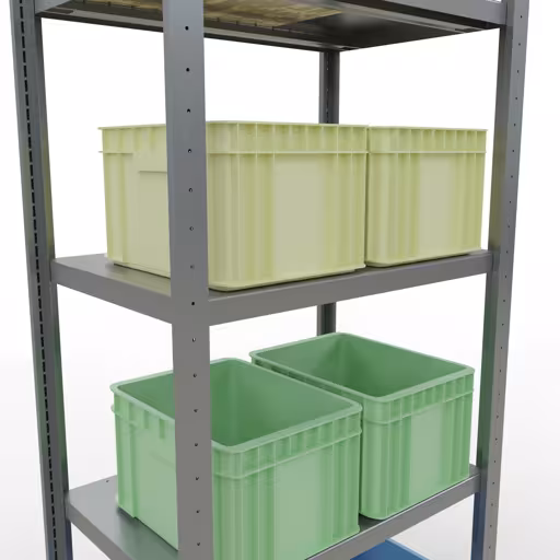 Figure n° 15 de l'article étagère de base, étagère, système enfichable MULTIplus250, 2000 x 750 x 500 mm, 5 étagères, galvanisé du groupe de produits système enfichable de Schulte Lagertechnik
